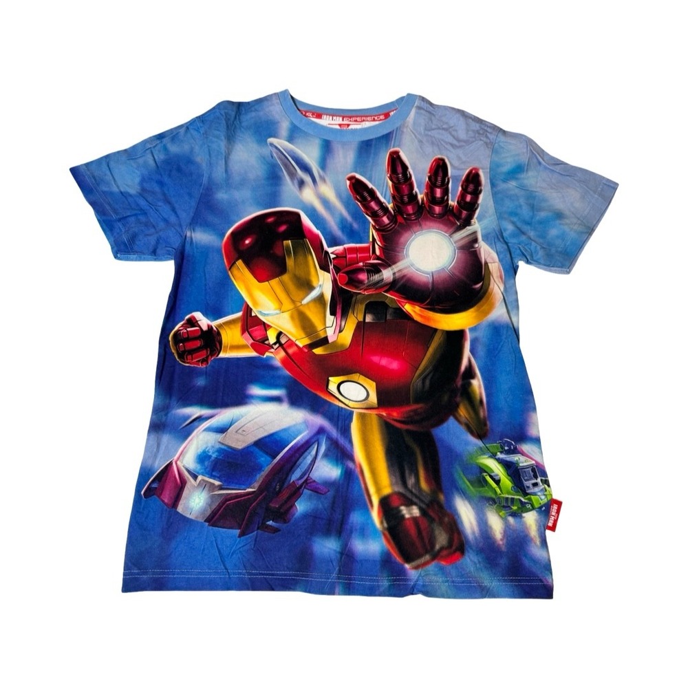 Disney Marvel Iron Man Experience Hong Kong Disneyland All Over Print Shirt M